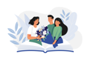 پیش‌نمایش فایل students-give-flower-bouquets-to-the-teacher-7345137 از پک بازگشت به مدرسه