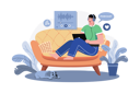 پیش‌نمایش فایل man-listening-to-the-podcast-while-sitting-on-a-couch-7345170 از پک پادکست زنده