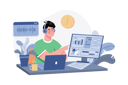 پیش‌نمایش فایل man-listening-to-the-podcast-while-working-7345167 از پک پادکست زنده