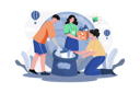 پیش‌نمایش فایل eco-volunteers-cleaning-garbage-7345181 از پک محیط‌زیست جهان