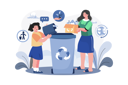 پیش‌نمایش فایل mother-and-daughter-collecting-waste-7345183 از پک محیط‌زیست جهان