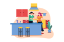 پیش‌نمایش فایل couple-holding-wineglasses-in-hands-stand-at-kitchen-desk-with-fruits-7345199 از پک غذا و نوشیدنی