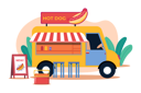 پیش‌نمایش فایل hot-dog-food-truck-7345208 از پک غذا و نوشیدنی