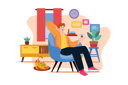 پیش‌نمایش فایل mature-male-sit-on-armchair-wineglass-in-hand-7345202 از پک غذا و نوشیدنی