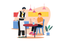 پیش‌نمایش فایل waiter-bring-bottle-to-male-7345201 از پک غذا و نوشیدنی