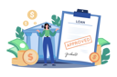 پیش‌نمایش فایل bank-loan-successfully-7345482 از پک عملیات وام‌دهی