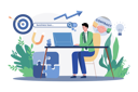 پیش‌نمایش فایل businessman-searching-for-a-business-loan-7345500 از پک عملیات وام‌دهی