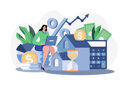 پیش‌نمایش فایل girl-with-an-investment-loan-7345487 از پک عملیات وام‌دهی