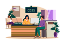 پیش‌نمایش فایل bank-consultant-working-with-customers-7477873 از پک پشتیبانی مشتریان