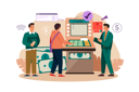پیش‌نمایش فایل consultant-near-automated-teller-machine-for-customers-7477876 از پک پشتیبانی مشتریان