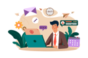 پیش‌نمایش فایل customer-service-support-via-email-7477887 از پک پشتیبانی مشتریان