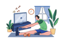 پیش‌نمایش فایل man-doing-exercise-at-home-7821088 از پک مردم در قرنطینه