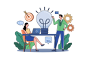 پیش‌نمایش فایل business-team-working-on-an-innovative-idea-7944224 از پک تیم‌های محصول