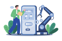 پیش‌نمایش فایل man-working-with-production-automation-app-8092979 از پک اتوماسیون تولید