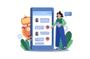 پیش‌نمایش فایل smartphone-bot-chat-service-8092391 از پک فناوری مدرن