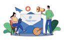 پیش‌نمایش فایل marketing-people-are-engaged-in-email-marketing-8091932 از پک فعالیت‌های تجاری
