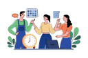 پیش‌نمایش فایل people-making-schedule-together-8091942 از پک فعالیت‌های تجاری