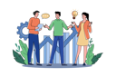 پیش‌نمایش فایل team-discuss-about-business-growing-idea-8091941 از پک فعالیت‌های تجاری