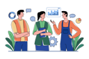 پیش‌نمایش فایل workers-are-discussing-their-future-project-8091928 از پک فعالیت‌های تجاری