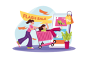 پیش‌نمایش فایل flash-sale-8091841 از پک خرید آنلاین