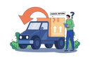 پیش‌نمایش فایل delivery-man-check-return-parcel-8123084 از پک خرید آنلاین