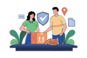 پیش‌نمایش فایل people-check-package-security-8123085 از پک خرید آنلاین