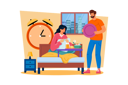 پیش‌نمایش فایل a-man-prepares-a-special-breakfast-in-bed-for-the-woman-8653045 از پک روز زن