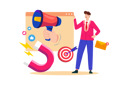 پیش‌نمایش فایل a-social-media-manager-creates-a-social-media-marketing-campaign-8653007 از پک سئو و بازاریابی
