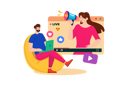 پیش‌نمایش فایل an-influencer-marketer-collaborates-with-social-media-influencers-to-promote-a-product-8653012 از پک سئو و بازاریابی
