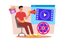 پیش‌نمایش فایل a-documentary-filmmaker-tells-a-story-through-video-8652996 از پک تولیدکننده ویدئو