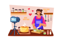 پیش‌نمایش فایل a-food-blogger-films-a-recipe-tutorial-for-their-channel-8652995 از پک تولیدکننده ویدئو