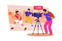 پیش‌نمایش فایل a-sports-videographer-films-games-and-highlights-for-fans-8653000 از پک تولیدکننده ویدئو