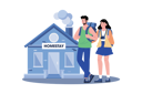 پیش‌نمایش فایل couple-booking-a-homestay-to-experience-local-life-8708605 از پک سفر و تعطیلات