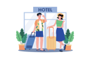 پیش‌نمایش فایل couple-books-a-hotel-room-for-their-vacation-8708589 از پک سفر و تعطیلات