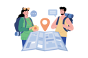 پیش‌نمایش فایل couple-is-researching-new-places-on-the-map-8708596 از پک سفر و تعطیلات
