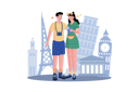 پیش‌نمایش فایل couple-takes-photos-at-beautiful-tourist-spots-8708591 از پک سفر و تعطیلات