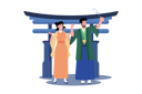 پیش‌نمایش فایل couple-takes-photos-with-traditional-costumes-of-the-locality-8708607 از پک سفر و تعطیلات