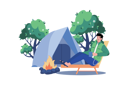پیش‌نمایش فایل man-goes-camping-to-enjoy-nature-8708608 از پک سفر و تعطیلات