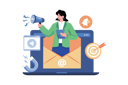 پیش‌نمایش فایل a-digital-marketer-send-email-marketing-to-customer-8708701 از پک سئو و بازاریابی