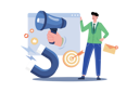 پیش‌نمایش فایل a-manager-creates-a-social-media-marketing-campaign-8708698 از پک سئو و بازاریابی