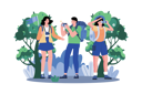 پیش‌نمایش فایل adventure-tour-operator-organizing-outdoor-activities-for-a-holiday-8834552 از پک تعطیلات و سفر