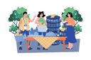 پیش‌نمایش فایل food-and-wine-tour-guide-taking-visitors-to-local-restaurants-and-vineyards-8834557 از پک تعطیلات و سفر