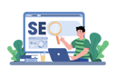 پیش‌نمایش فایل digital-marketer-creating-a-seo-strategy-for-a-new-website-8834468 از پک بازاریابی دیجیتال