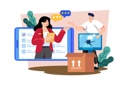 پیش‌نمایش فایل complaint-resolution-specialist-handling-customer-complaints-and-working-to-resolve-them-8978982 از پک پشتیبانی مشتریان