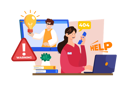 پیش‌نمایش فایل fraud-specialist-helping-customers-with-fraud-related-issues-and-inquiries-8978980 از پک پشتیبانی مشتریان