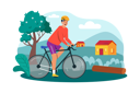 پیش‌نمایش فایل a-cyclist-goes-for-a-bike-ride-in-the-countryside-to-appreciate-the-morning-scenery-8978994 از پک فعالیت‌های صبحگاهی