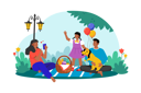 پیش‌نمایش فایل a-family-enjoys-a-morning-picnic-in-the-park-surrounded-by-nature-8979001 از پک فعالیت‌های صبحگاهی