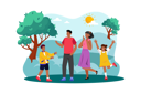 پیش‌نمایش فایل a-family-goes-for-a-morning-hike-in-the-mountains-8978990 از پک فعالیت‌های صبحگاهی
