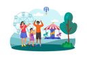 پیش‌نمایش فایل a-family-visits-a-nearby-amusement-park-for-a-fun-filled-morning-of-rides-and-attractions-8979008 از پک فعالیت‌های صبحگاهی