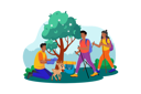 پیش‌نمایش فایل a-group-of-tourists-goes-on-a-guided-nature-walk-to-learn-about-the-local-flora-and-fauna-8979005 از پک فعالیت‌های صبحگاهی